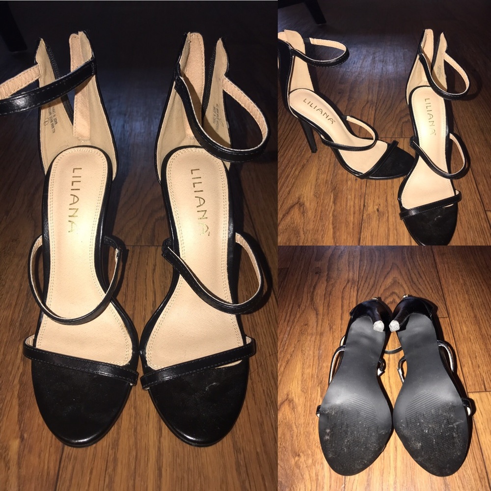 Strappy Black heels